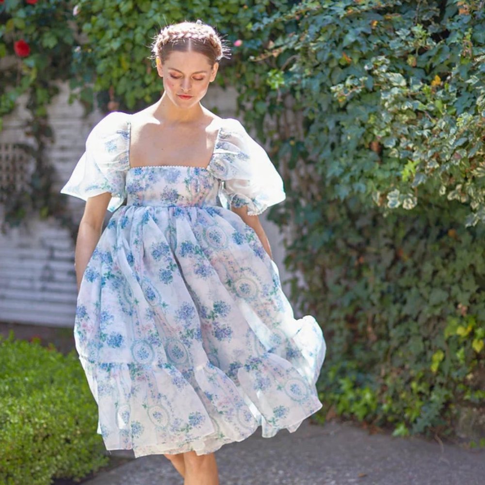 Selkie La Belle Etoile Organza French Puff Dress